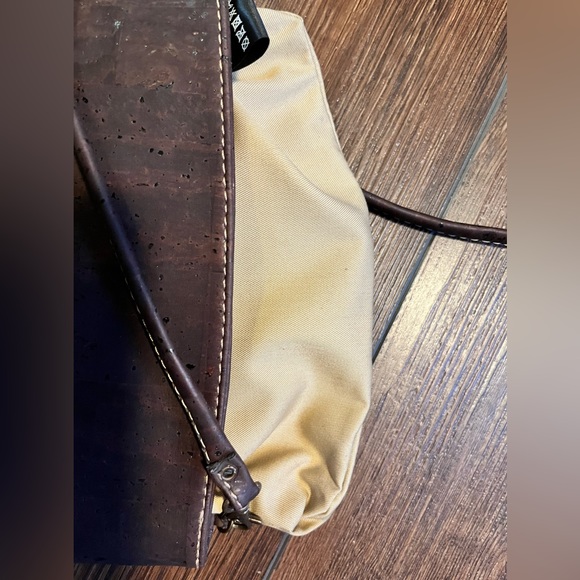 Cork crossbody. Brown & tan. - Picture 10 of 11